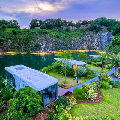 Customizable Household Waterproof Space Capsule Container Houses and Mobile Prefabricated Steel Houses