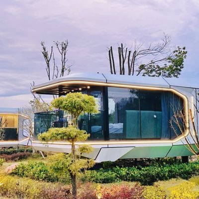 Customizable Household Waterproof Space Capsule Container Houses and Mobile Prefabricated Steel Houses