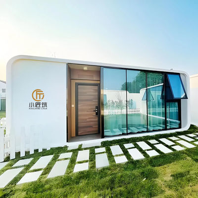 High-End Outdoor Prefabricated Wheeled Removable Apple Pods Modern Design Style Made of Steel