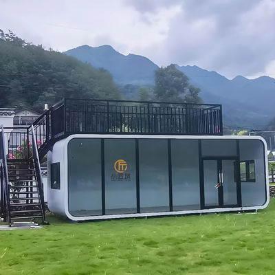 Modern Design Mobile Office Pod Prefab Tiny House with Apple Cabin Style Made From Steel
