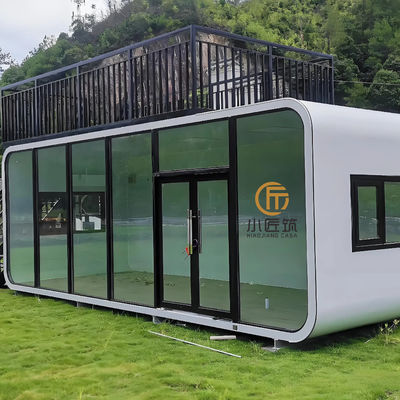 Modern Design Mobile Office Pod Prefab Tiny House with Apple Cabin Style Made From Steel