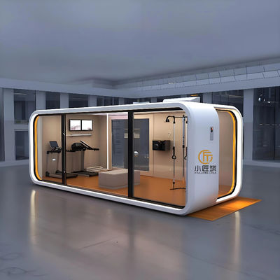 Modern Design Mobile Office Pod Prefab Tiny House with Apple Cabin Style Made From Steel