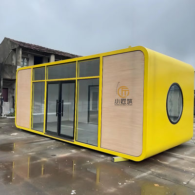 Modern Design Mobile Office Pod Prefab Tiny House with Apple Cabin Style Made From Steel