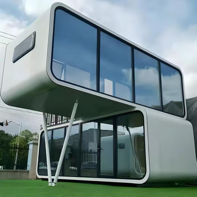 Modern Deluxe Outdoor Double-Deck Mobile Apple Pod Hurricane-Resistant and Heat-Resistant Made of Steel