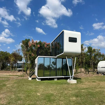 Modern Deluxe Outdoor Double-Deck Mobile Apple Pod Hurricane-Resistant and Heat-Resistant Made of Steel