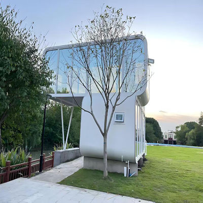 Luxury 20ft 40ft Modern Shipping Container Prefab Modular Smart Two-Storey Apple Capsule Cabin House Sandwich Panel Supermarket