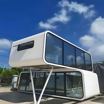 Luxury 20ft 40ft Modern Shipping Container Prefab Modular Smart Two-Storey Apple Capsule Cabin House Sandwich Panel Supermarket