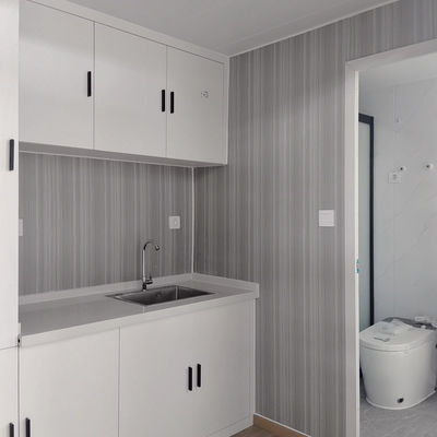 Expandable Modern Portable House Design | Contemporary Steel Framed Mid-century Container Homes with Smart Lock System