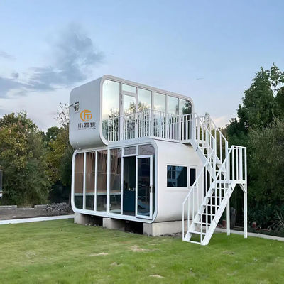 Custom 20 Feet Prefabricated Double Floor One-Room Suite Apple Capsule Grid Storage Container for House or Mall Use