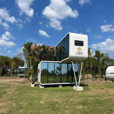 Custom 20 Feet Prefabricated Double Floor One-Room Suite Apple Capsule Grid Storage Container for House or Mall Use