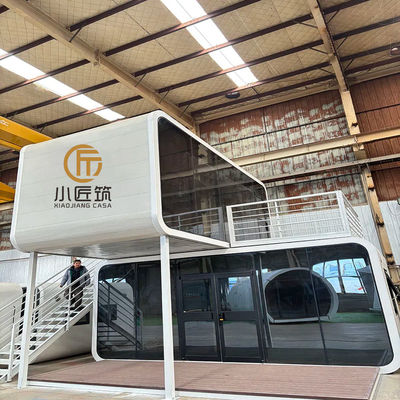 Two-Story Prefabricated Steel Office Cottage for Villas