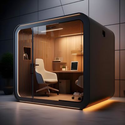 Modern Tiny House Container - Prefab Portable Modular Home with Mobile Living & Office Function