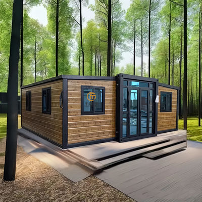 40 ft Light Steel Hurricane-Proof Expandable Prefabricated House with 3 Bedrooms for Home Office or Hotel