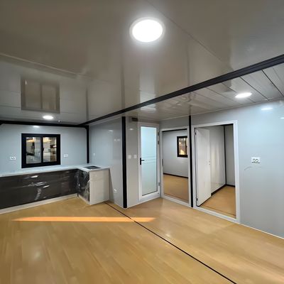 Double Storey 40ft 20ft Foldable Steel Mobile Prefabricated Villa Expandable 3 Bedroom House with Kitchen for Home Office Use
