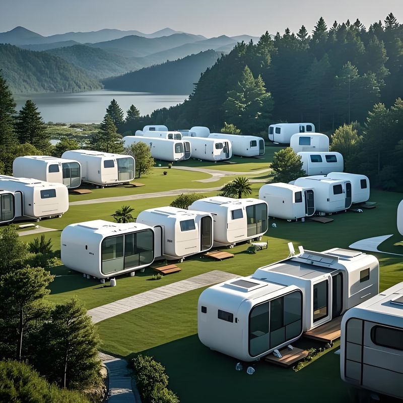 2025 Precision Decoration Factory Direct Sales apple Cabin Prefabricated Container Space Capsule Room Outdoor Office Warehouse