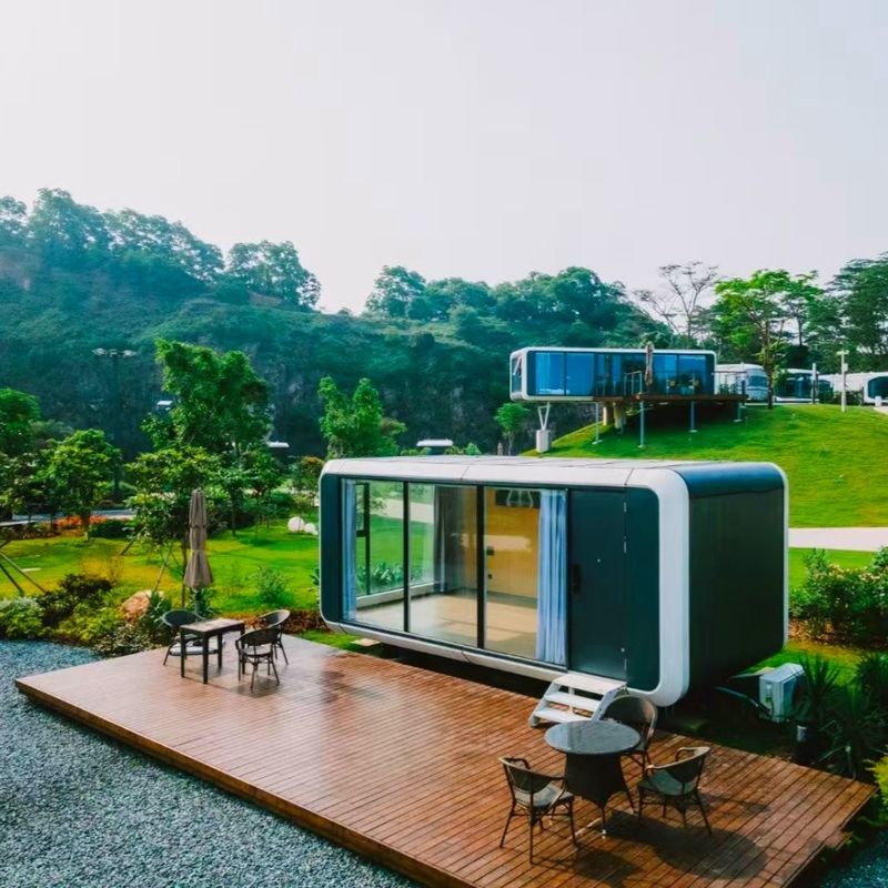 Hot Sellers Direct apple Pods Prefabricated Container Space Pods Hotel Outdoor Office Warehouse Store Office Building