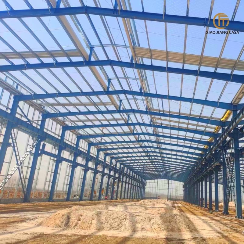 Prefabricated Long-span Steel Structure Building Prefabricated Metal Warehouse Workshop Office Building Shed